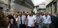 Matteo Salvini in visita al centro storico della città (foto Raniero Pizzi)