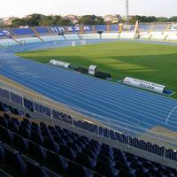 La pista di atletica e il rettangolo di gioco dello stadio comunale Adriatico Cornacchia di Pescara