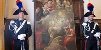 Il dipinto rubato a Sulmona e recuperato dai carabinieri a Genova