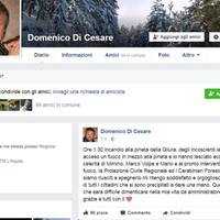 La pagina facebook del sindaco di Carapelle Calvisio con i ringraziamenti per il pericolo sventato