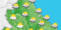 La tabella delle previsioni meteo di domenica mattina 17 settembre (da www.3bmeteo.com)