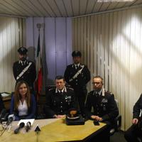 La conferenza stampa dei carabinieri sugli arresti nella Procura di Ancona