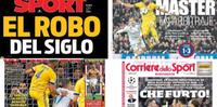 Le prime pagine dei quotidiani sportivi spagnoli (foto da SkySport)