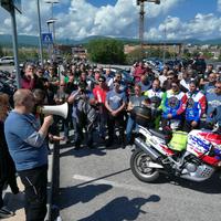 Adunanza di 250 motociclisti all'Aquila contro le strade chiuse