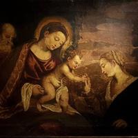 Un particolare dello Sposalizio mistico di Santa Caterina d'Alessandria, di Polidoro Lanzani