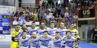 La squadra dell'AcquaeSapone viincitrice del titolo di campione d'Italia nel calcio a 5