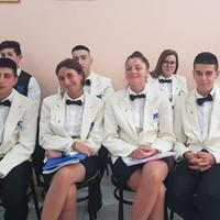 Istituto Alberghiero De Cecco, gruppo di studenti all'esame di qualifica del terzo anno