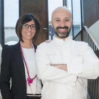 Lo chef stellato abruzzese, Niko Romito, con la sorella Cristiana