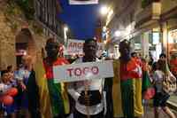 Gli atleti del Togo