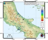 L'area interessata dal terremoto delle 23,48 con epicentro a Montecilfone in provincia di Campobasso (fonte Ingv)
