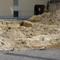 Gli scavi in piazza San Giustino