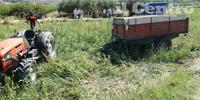 Il trattore coinvolto nell'incidente avvenuto in località Bosco Motticce