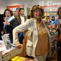 Inge Feltrinelli il 22 marzo del 2011 all'inaugurazione della libreria a Pescara