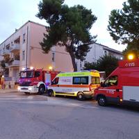 Mezzi di soccorso in piazza San Francesco per le esalazioni di acido muriatico (Foto Giampiero Lattanzio)