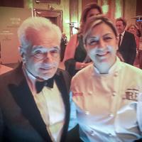Il regista americano Martin Scorsese con la chef Nadia Moscardi