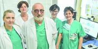 Goffredo Del Rosso e l'équipe che si occupa di dialisi peritoneale video-assistita