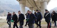 Il ministro Costa nel sopralluogo sulla discarica di Bussi del 23 gennaio scorso