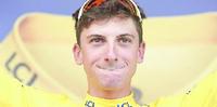 Giulio Ciccone in maglia gialla al Tour de France