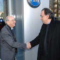 Una foto storica: Ennio Giansante con Sergio Marchionne