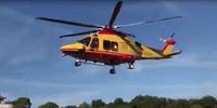 L'elicottero di soccorso del 118 a San Valentino