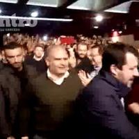 L'arrivo di Matteo Salvini al Supercinema di Chieti (fotoelleci)