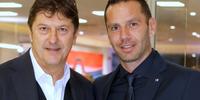 Daniele Sebastiani, presidente del Pescara, e l'allenatore Luciano Zauri