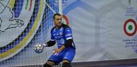 Stefano Mammarella, 36 anni, teatino, numero uno della nazionale azzurra e dell'Aqua&Sapone di calcio a 5
