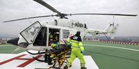 Elicottero del soccorso all'ospedale di Chieti