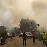 L'incendio a Pescara sud