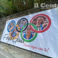 Il manifesto pro Gaia Sabbatini comparso in via Po a Teramo (foto di Luciano Adriani)