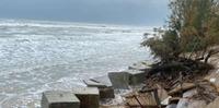 I danni delle mareggiate a Pineto l'anno scorso