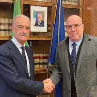 Il commissario straordinario della Zes Mauro Miccio e Roberto Egidi, direttore regionale dell'Abruzzo