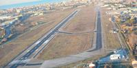La pista dell’aeroporto d’Abruzzo