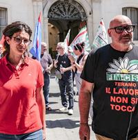 I sindacalisti Natascia Innamorati e Marco Boccanera