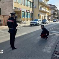 I rileivi dei carabinieri dopo l'incidente