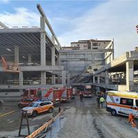 Il cantiere dove è avvenuto il crollo a Firenze con 4 vittime e un dispreso