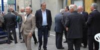 L'ex presidente della Uefa Michel Platini a spasso per Guilmi (foto Gianfranco Daccò)