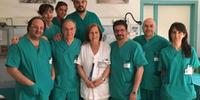 Lo staff di Gastroenterologia dell'ospedale di Teramo