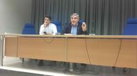 La conferenza stampa di D'Alfonso con il direttore generale Riviera