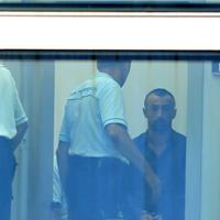 Davide Troilo, l'assassino di Jennifer Sterlecchini, in tribunale in attesa dell'udienza (foto Giampiero Lattanzio)