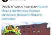 Il tweet di Paolo Belli dopo la "scalata" in bici a Campo Imperatore