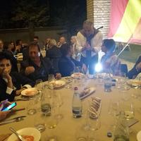 Un momento della cena organizzata da Luciano D'Alfonso