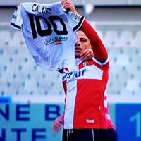 Calaiò festeggia a Pescara il suo centesimo gol (foto da @ParmaLive)