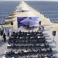 La cerimonia di inaugurazione del parco fotovoltaico Blu Terra 2 in Iran