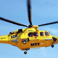 L'elicottero del 118 ha trasportato all'ospedale di Pescara un 23enne caduto dalla moto a contrada Baricelle di Penne