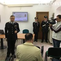 Il comandante della Compagnia carabinieri di Chieti, il maggiore Massimo Capobianco (foto di Michele Camiscia)