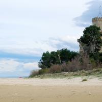 La spiaggia della riserva marina a Torre Cerrano