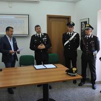 La conferenza al comando provinciale dei carabinieri (Camiscia)