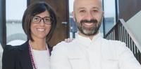 Lo chef stellato abruzzese, Niko Romito, con la sorella Cristiana