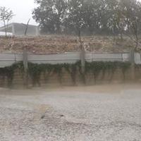 La pioggia intensa caduta a Campli (foto scattata da Domenico Marinelli e su fb di meteochieti)